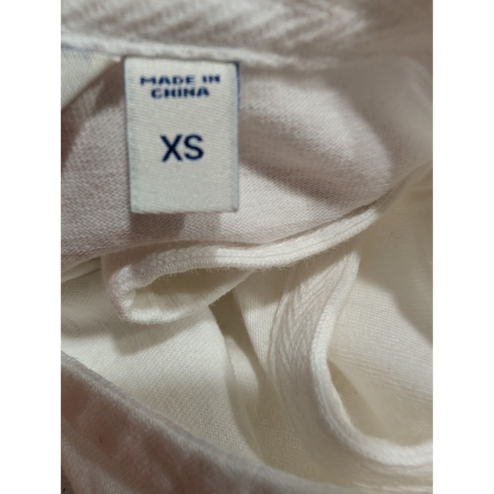 Vineyard Vines Women's Striped Dress Eyelet Lace Trim Blue White 100% Cotton XS - Picture 5 of 8